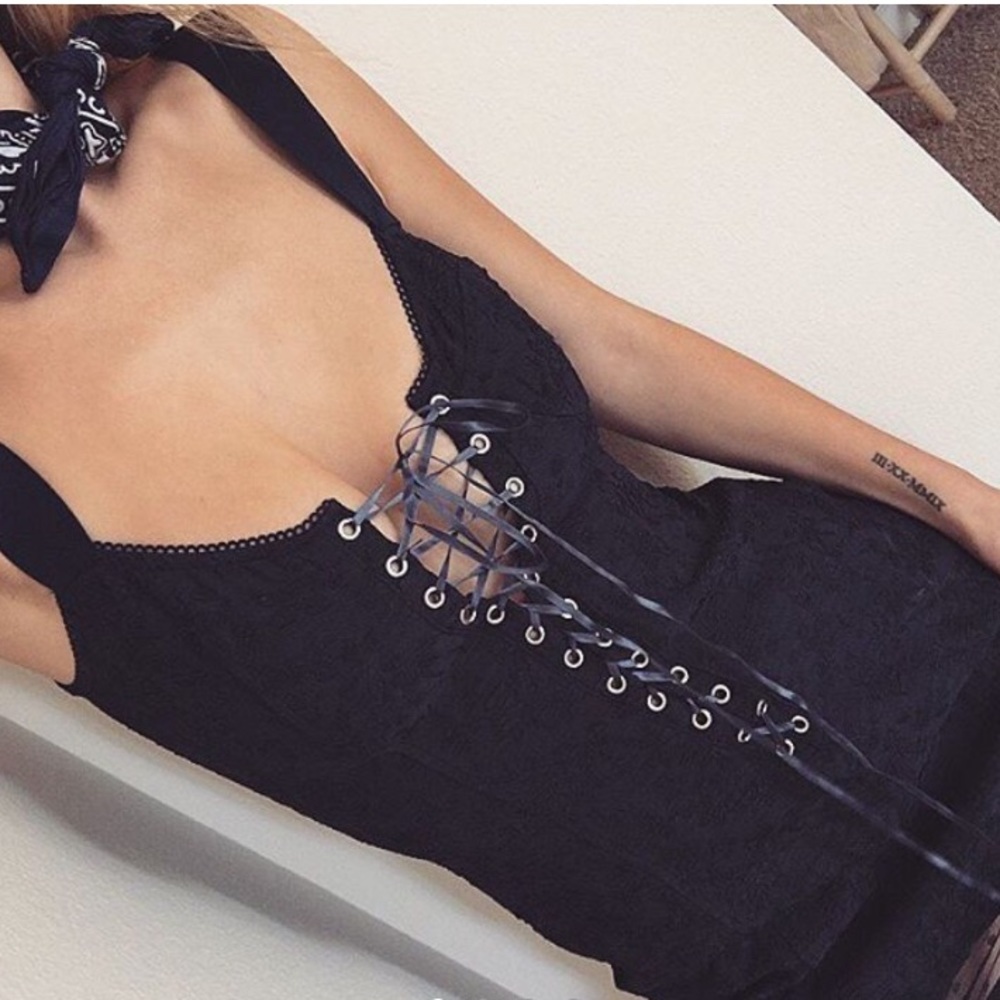 For Love and Lemons She’s a Knockout Slip Dress